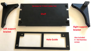 3D Neptune Trident Wall Mount Shelf